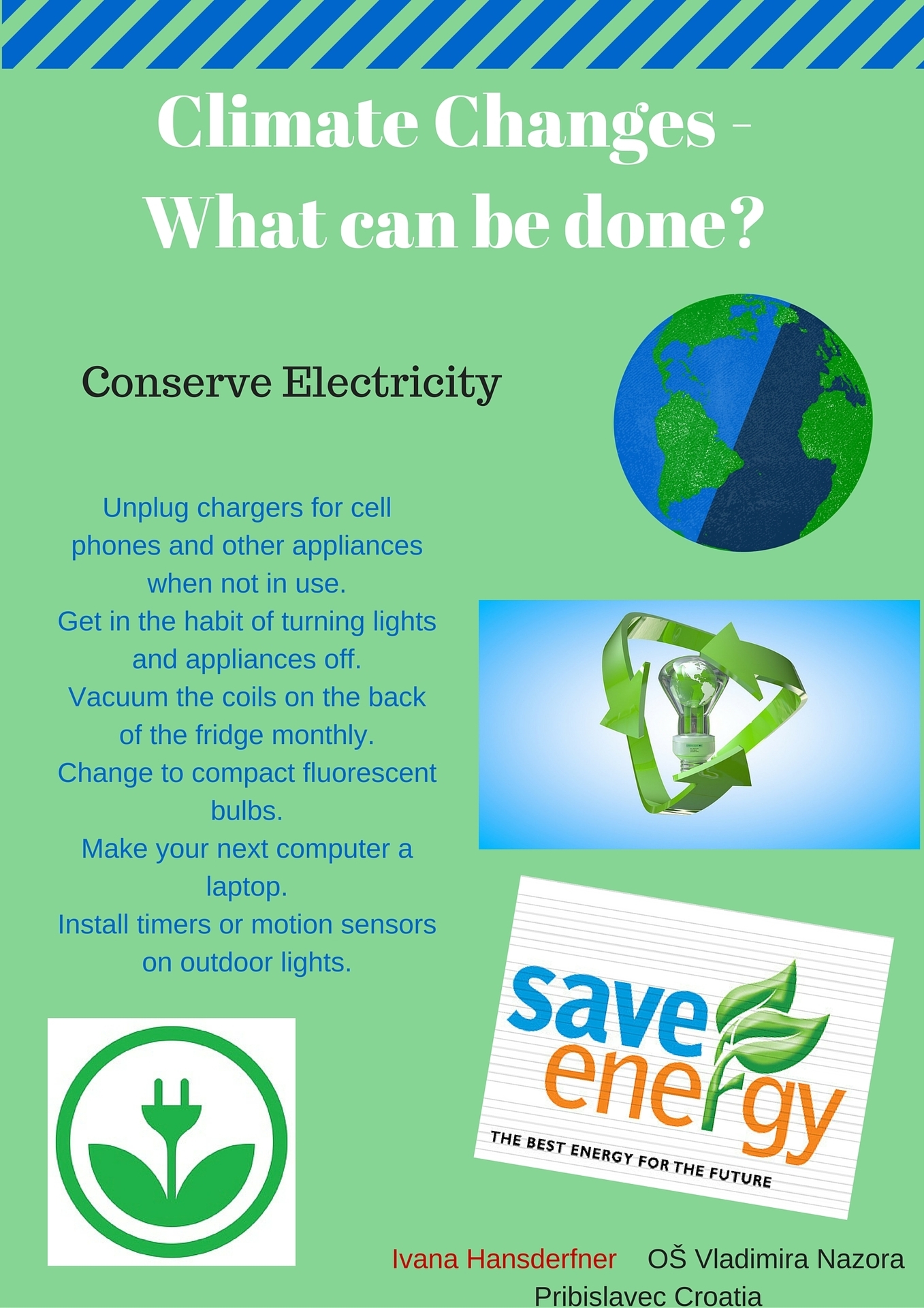 Climate Change - What can be done? - Canva poster