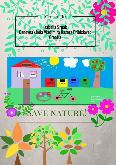 Canva poster - eTwinning project Where is my green environment?