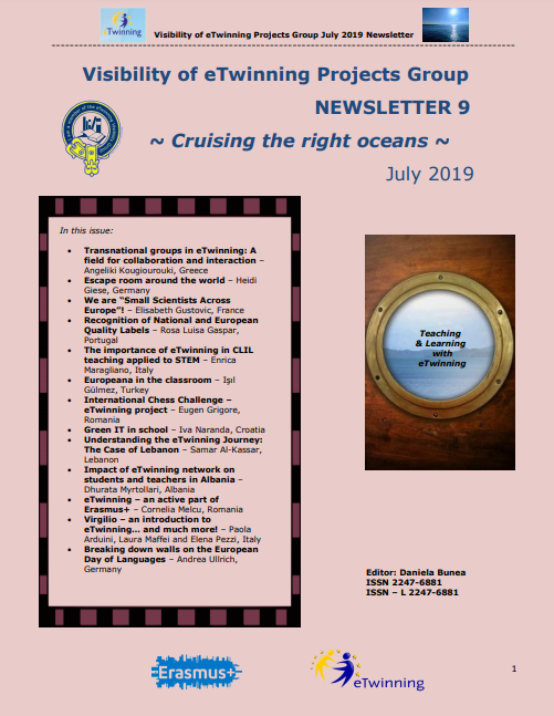 Visibility of eTwinning Projects Group NEWSLETTER 9