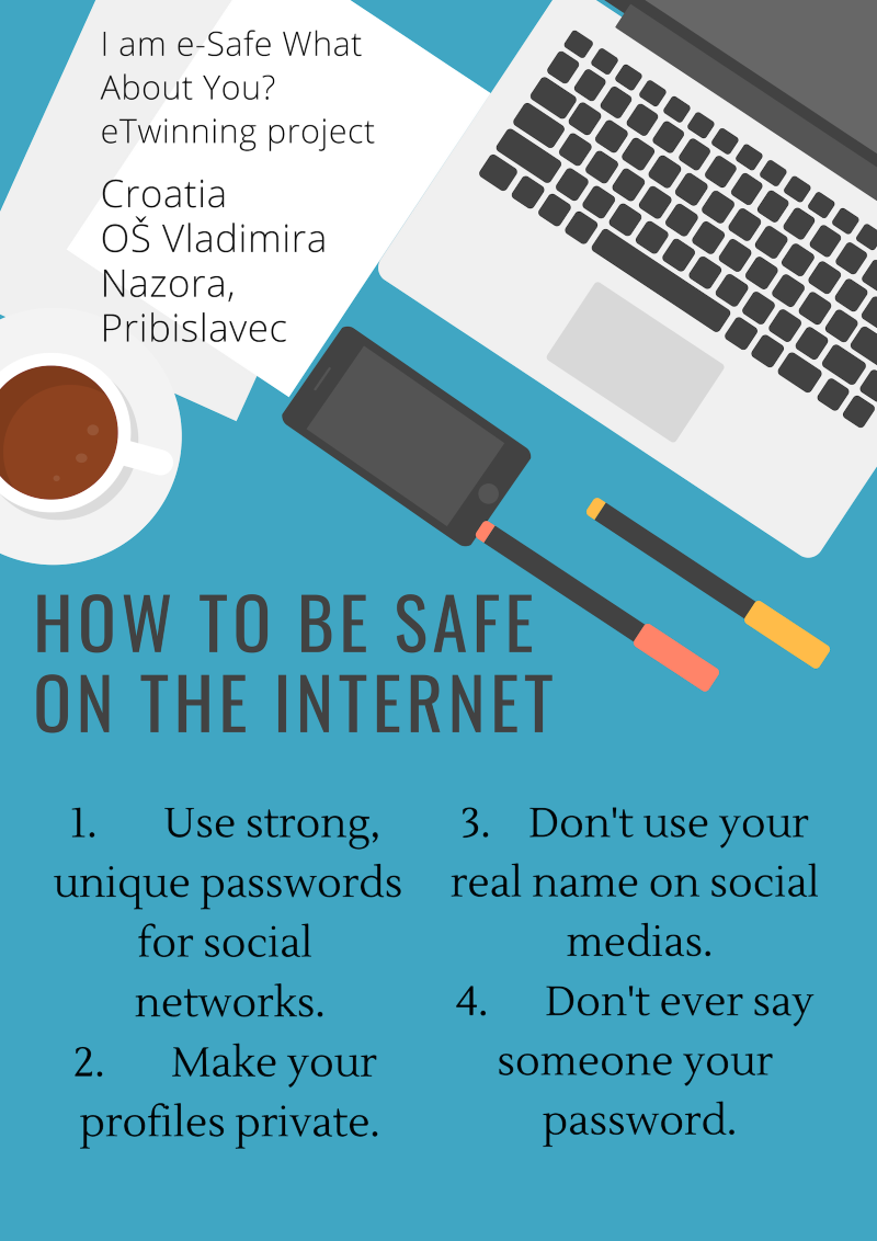 How to be eSafe? Canva poster eTwinning
