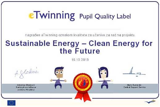 PUPILS QL - SUSTAINABLE ENERGY - CLEAN ENERGY FOR THE FUTURE